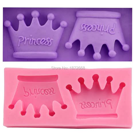 D Corona Princesa Carta Forma Silicona Molde Fondant Pastel Moldes