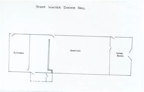 Plan Of Winter Dining Hall