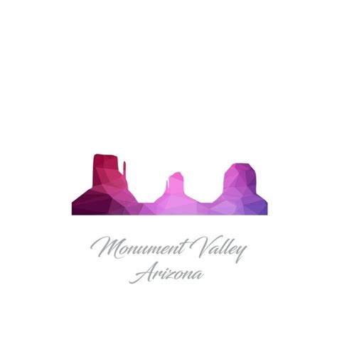 Monument valley arizona, polygonal Vector | Free Download