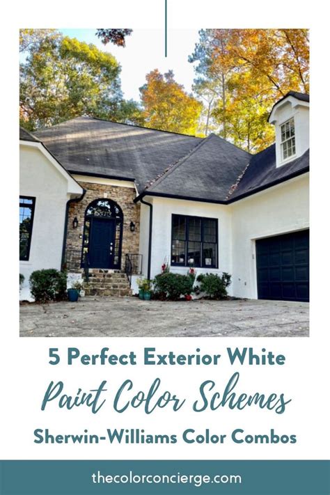 Best White Exterior Paint Schemes White Exterior Paint Painted Brick