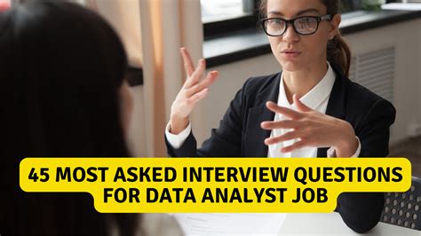 45 Most Asked Interview Questions For Data Analyst Job Success Flame