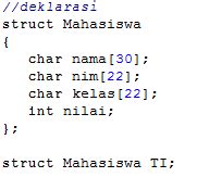 Array Struct Pada C RodeBlog Coding Galau