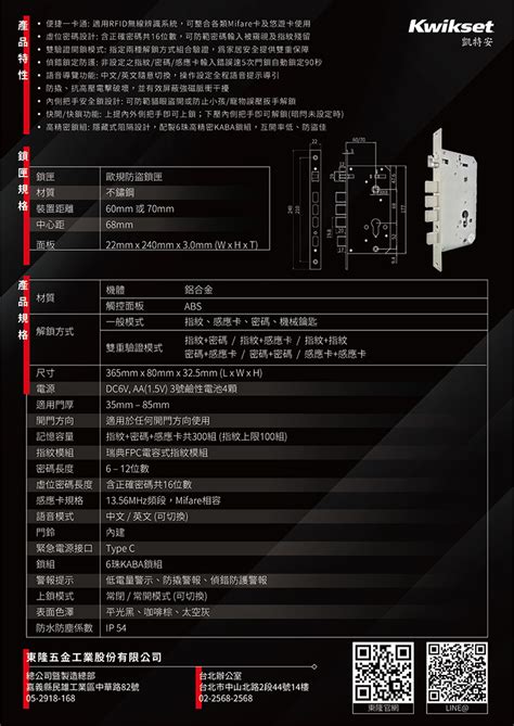 4合1智慧電子門鎖觸控式電子鎖商品介紹 東隆五金 Ezset Lock