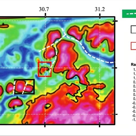 Tilt Derivative Map Tdr Of The Reduced To The Pole Rtp For Fayoum