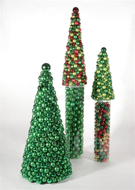 Christmas Trees Of Ornaments Stock Image Image Of Xmas Green 7299127
