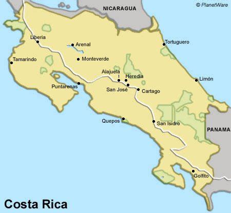 Map Of Costa Rica