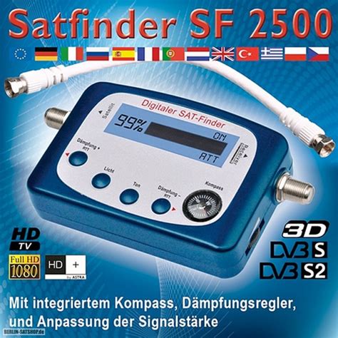 Dur Line Lcd Satfinder Sf Zur Sat Antennen Einstellung Full Hd Mit