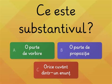 Substantivul Clasa A Iii A Quiz