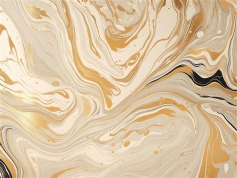 Premium Ai Image A Marbled Wall With A Gold And White Marbled Design