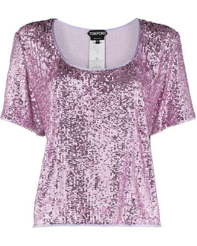 Tom Ford Sequin Tops For Women Lyst