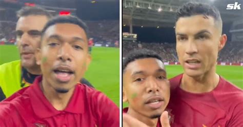 Incredible Selfie Video Of Pitch Invader Interrupting Portugal Vs