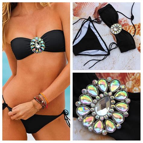 Rhinestone Bikini 2017 New Arrival Swimwear Diamond Women Bikini Set