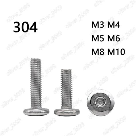 M6 M8 Black Steel Furniture Connector Bolts Hex FLAT HEAD Allen Screws