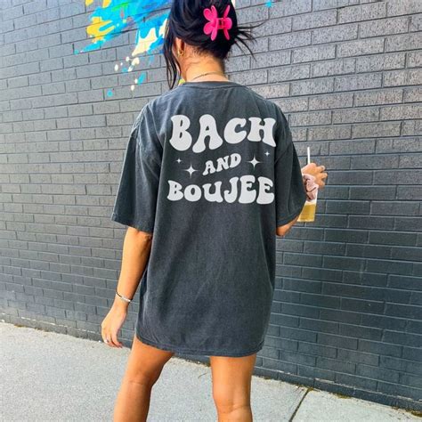 Comfort Colors Custom Bachelorette Party Shirt Bach And Boujee Groovy