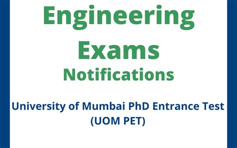 University Of Mumbai PhD Entrance Test UOM PET Illuminate Minds