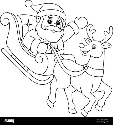 Sledge Clipart Black And White Christmas