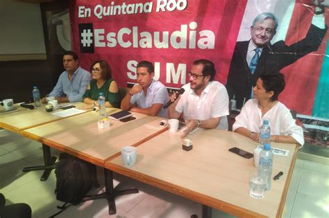 Militantes Del Partido Verde En Q Roo Apoyan A Claudia Sheinbaum La