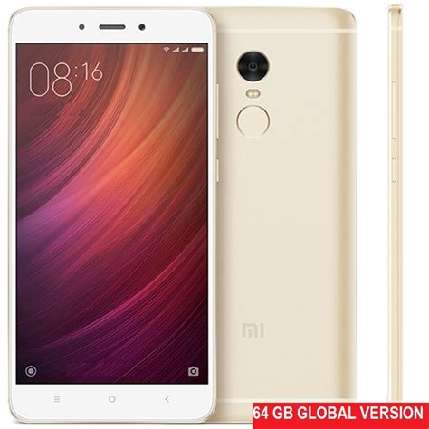Xiaomi Redmi Note 4 64Gb+4Gb Gold (Global Version Snapdragon 625 ...