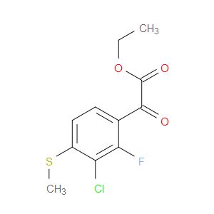 Ethyl 2 3 Chloro 2 Fluoro 4 Methylthio Phenyl 2 Oxoacetate CAS