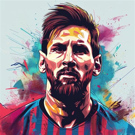 Lionel messi ilustração ícone gráficos de desenho animado imagem