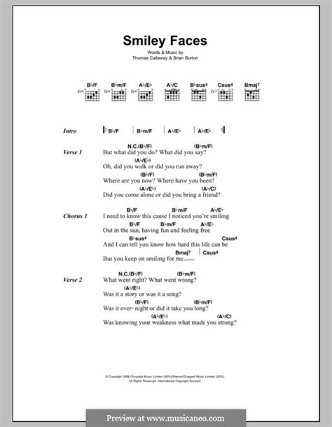 Smiley Faces (Gnarls Barkley) by B. Burton, T. Callaway on MusicaNeo