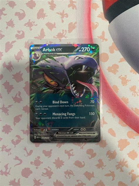 Pok Mon Tcg Arbok Ex Scarlet Violet Holo Double Rare Ebay