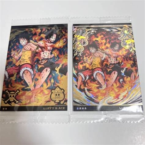 Luffy Ace Onepiece One Piece Wafer Card Secret EBay