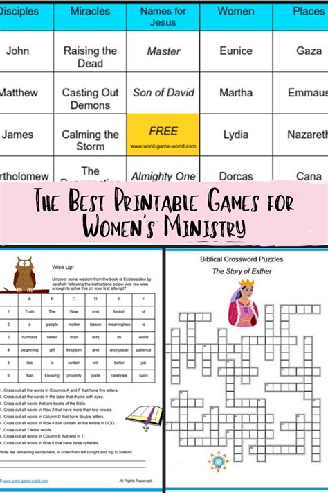 The Best Printable Games for Women's Ministry - Peachy Party | Games ...