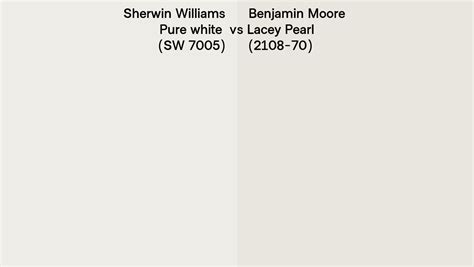 Sherwin Williams Pure White Sw Vs Benjamin Moore Lacey Pearl