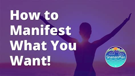 How To Manifest What You Want SoulFish