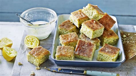 Lemon drizzle traybake recipe - BBC Food