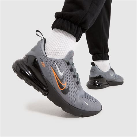 Mens Grey And Black Nike Air Max 270 Trainers Schuh