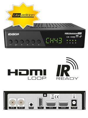 Edision Hdmi Modulator Xtend Lite Full Hd Mpeg Hdmi Loop Out Rf In