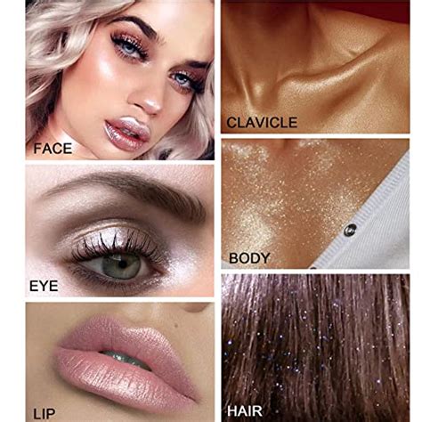 Highlighter Powder Spray Glitter Spray Nude Pink Glitter Body Face Hair High Gloss Spray Shimmer