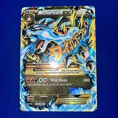 Pokémon Mega Charizard EX Flashfire 108 106 Holo Secret Rare NM