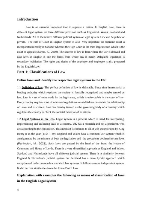 Uk Legal System And Sources Of Law Desklib