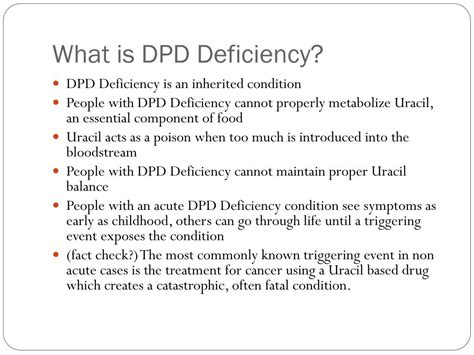 Ppt Dihydropyrimidine Dehydrogenase Deficiency Powerpoint