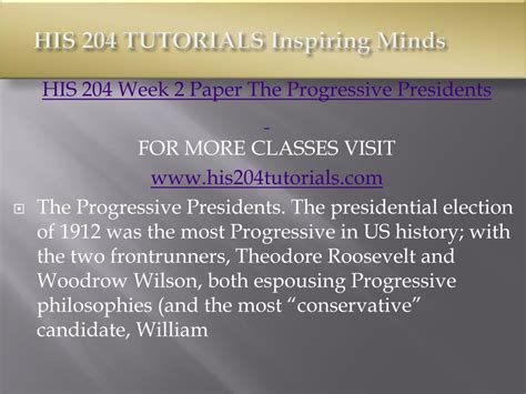 PPT HIS 204 TUTORIALS Inspiring Minds His204tutorials PowerPoint