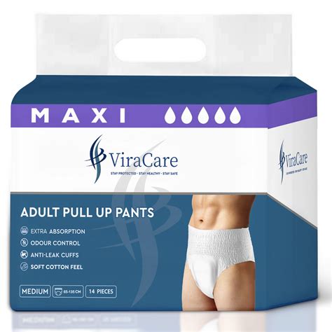 Adult Pull Ups Maxi Absorbent Unisex Qty 14 Viracare