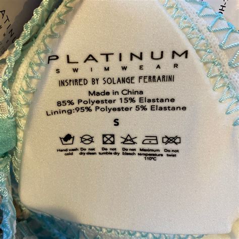 Platinum Inspired By Solange Ferrarini Ombre Crochet Trim Triangle Bikini Top S For Sale Online