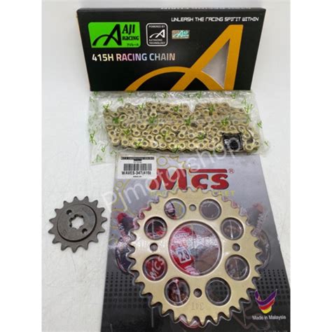 Sprocket Set 415 Wave Dash Future Wave 110 Wave 125 Wave 100R Aji