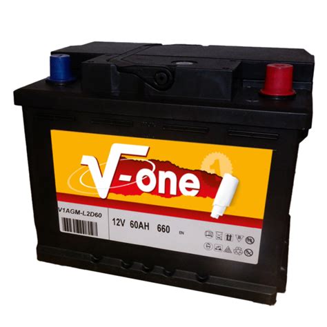 V ONE AGM 12V 60AH 660A BAC L2D