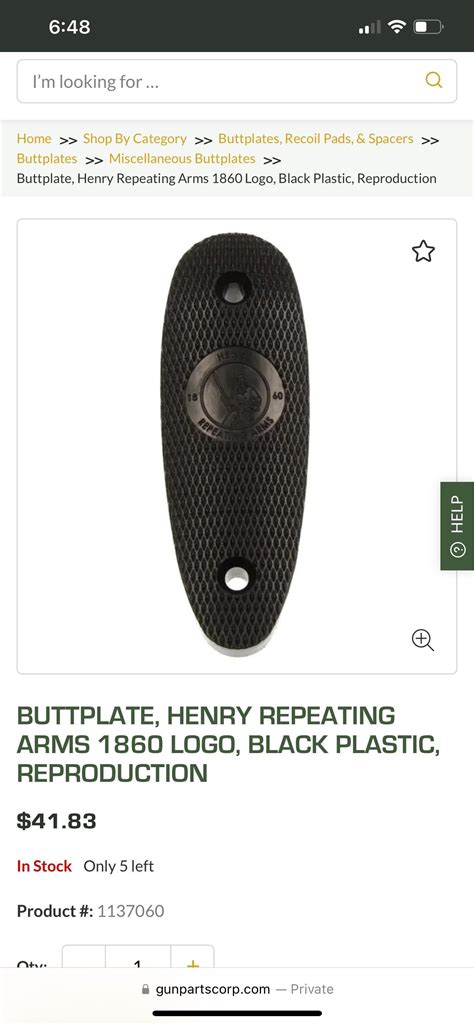 Update On Rubber Butt Pad Delete Rhenryrifles