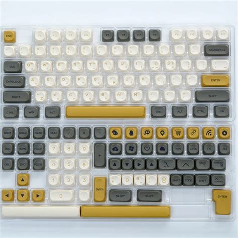 Fpwngl Marshmallow Moa Keycap Pbt Matcha Koa Keycaps Iso Japanese