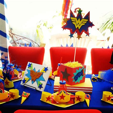 Wonder Woman Birthday Party Ideas Photo 1 Of 17 Catch My Party