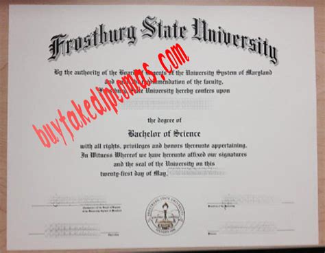 Where To Buy Frostburg State University Fake Degree Buy Fake