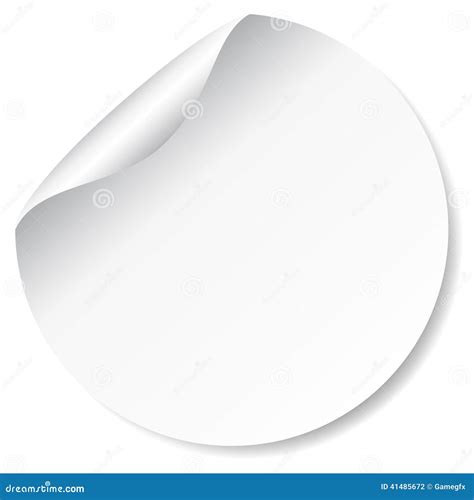 Blank White Round Shop Sign Hanging On A White Wall 3d Stock Images