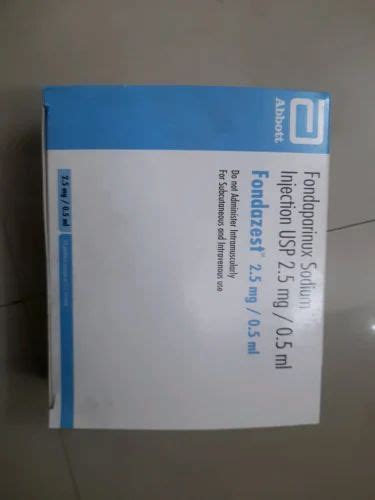 Fondaparinux Sodium Injection, 2.5mg/0.5ml at best price in Mumbai | ID ...