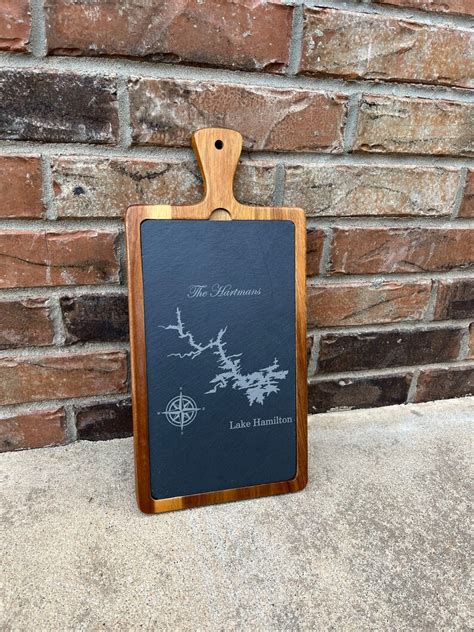 Laser Engraved Cutting Board Custom Lake Engraving Etsy