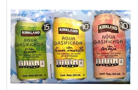 Agua Gasificada Con Sabor Kirkland Signature Ml Msi